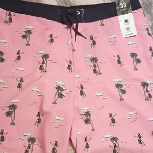 Hurley Pink Flamingo Bermudas